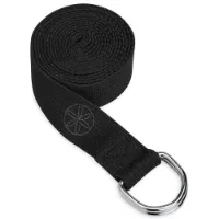Gaiam Yoga Strap Black - 8ft (244 cm), Yoga tilbehør