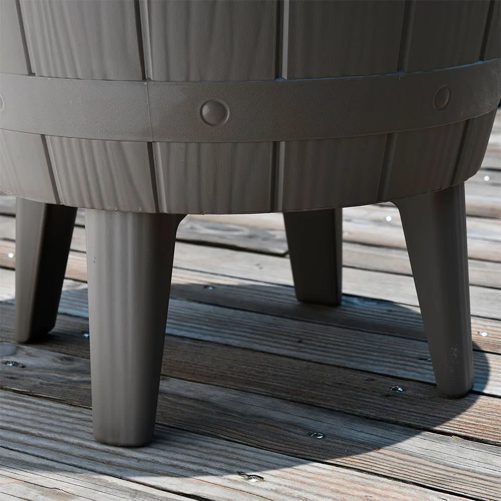 Gardiun Cosmopolitan Resin Bord-kjøler unisex, Beige, 48.5 x 48.5 x 57/82cm