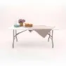 Gardiun Koln Sammenleggbart Campingbord unisex, White, 240 x 74 x 74cm