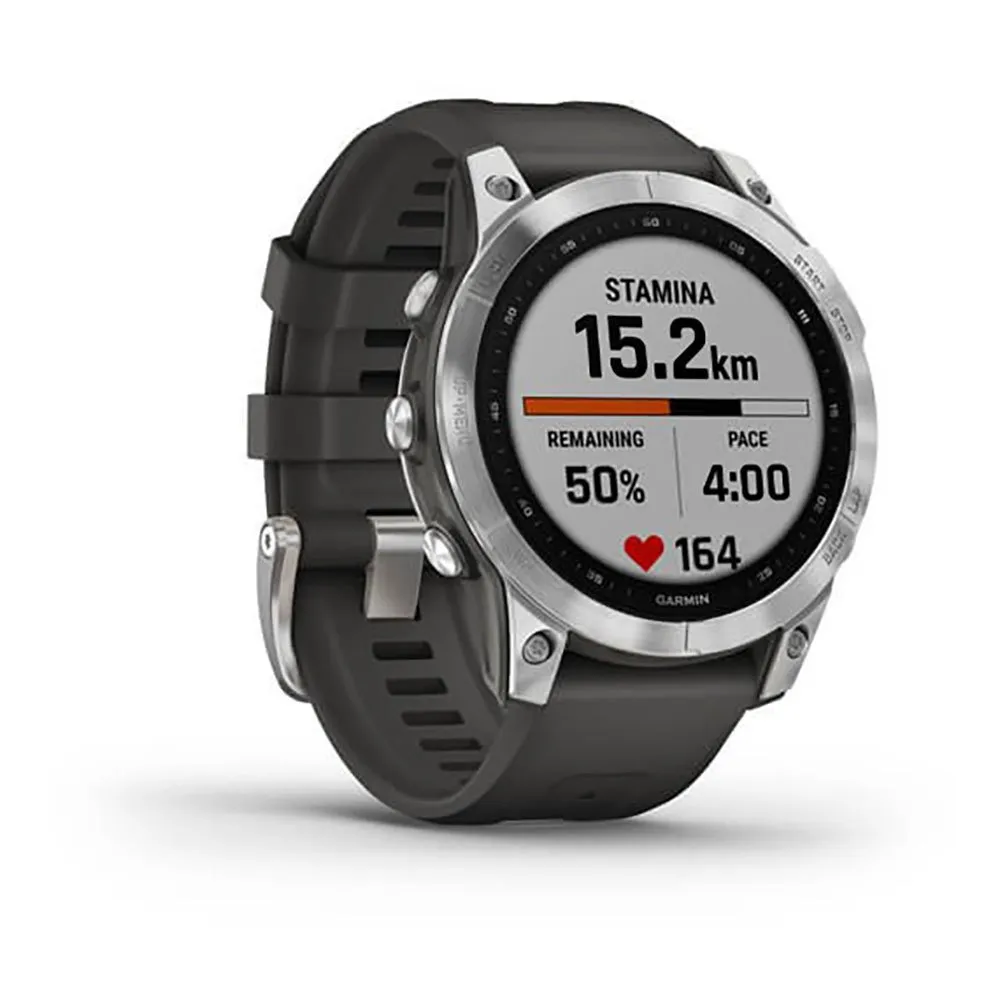 Garmin Fenix 7 Klokke Refurbished, Silver / graphite 2