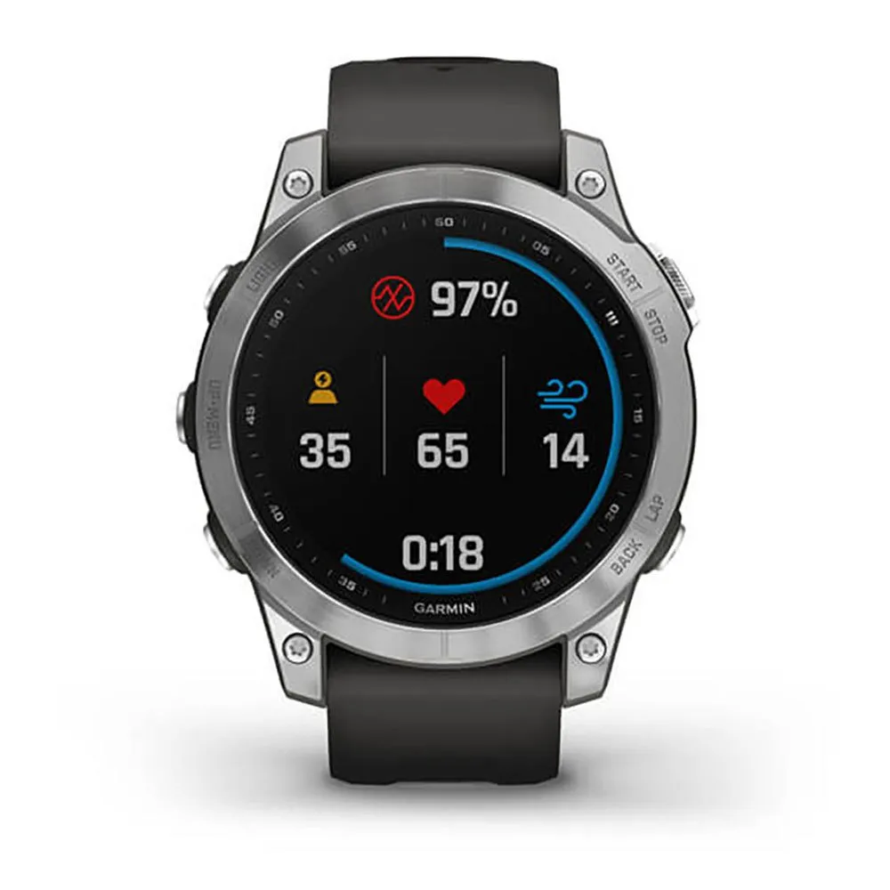 Garmin Fenix 7 Klokke Refurbished, Silver / graphite 2