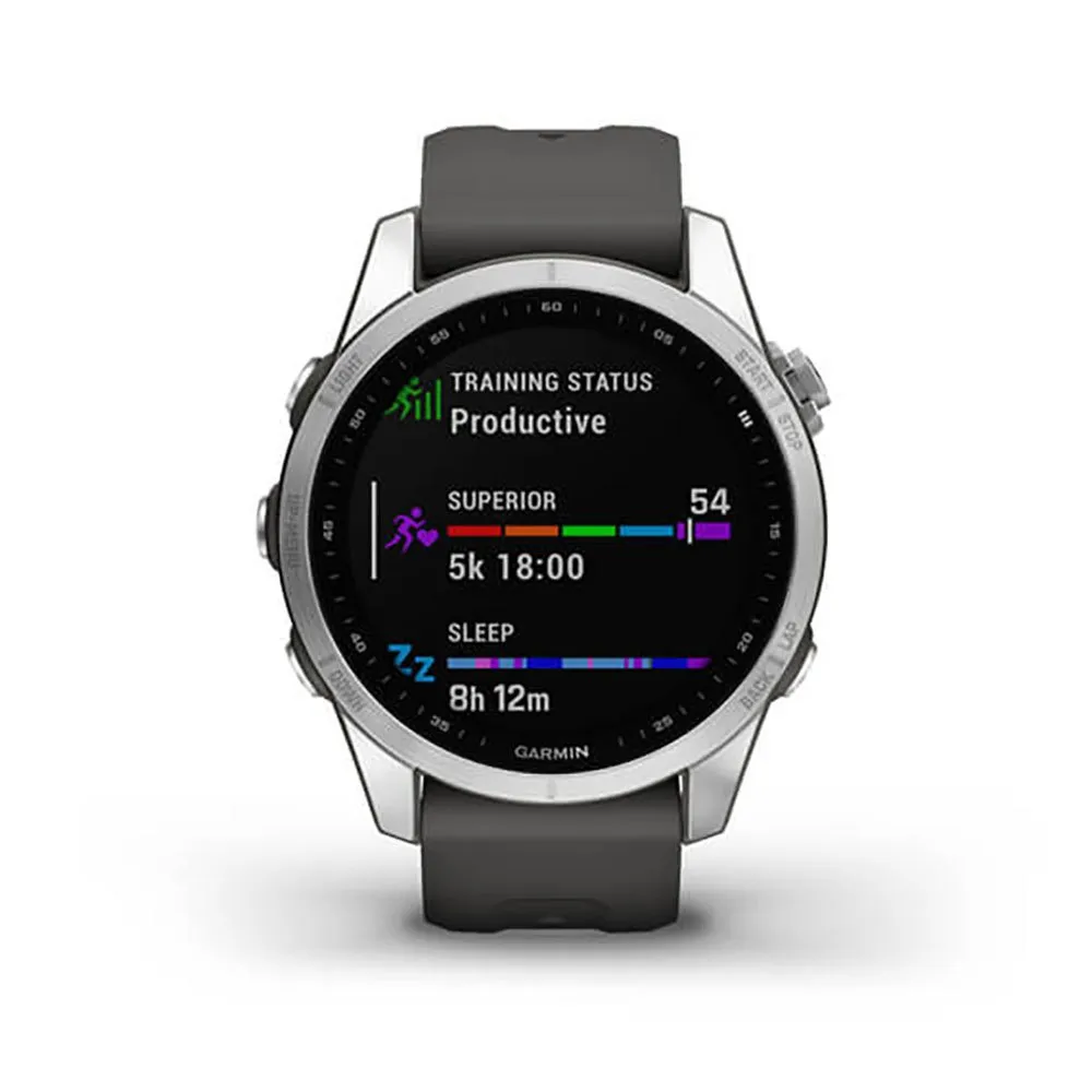 Garmin Fenix 7s Klokke, Silver / graphite