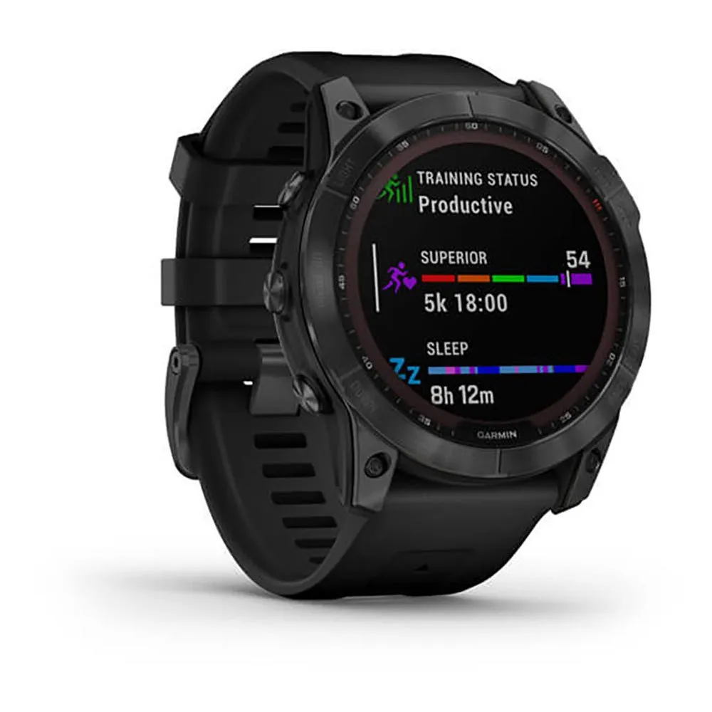 Garmin Fenix 7x Solar Klokke, Slate grey / black