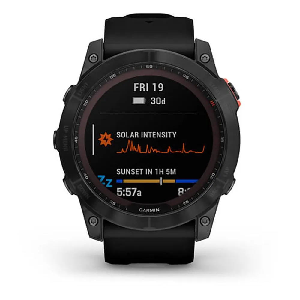 Garmin Fenix 7x Solar Klokke, Slate grey / black