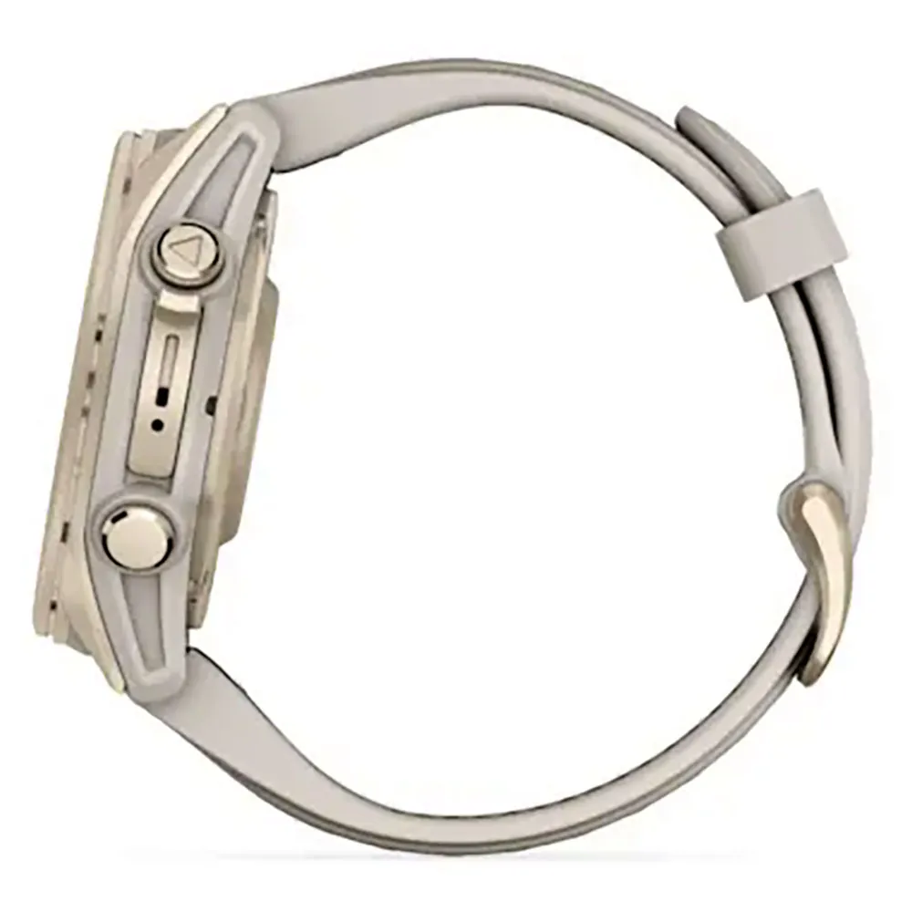 Garmin Fenix 8 43 Mm Amoled Sapphire Klokke Refurbished, Fog gray / soft gold stainless steel
