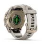 Garmin Fenix 8 43 Mm Amoled Sapphire Klokke Refurbished, Fog gray / soft gold stainless steel