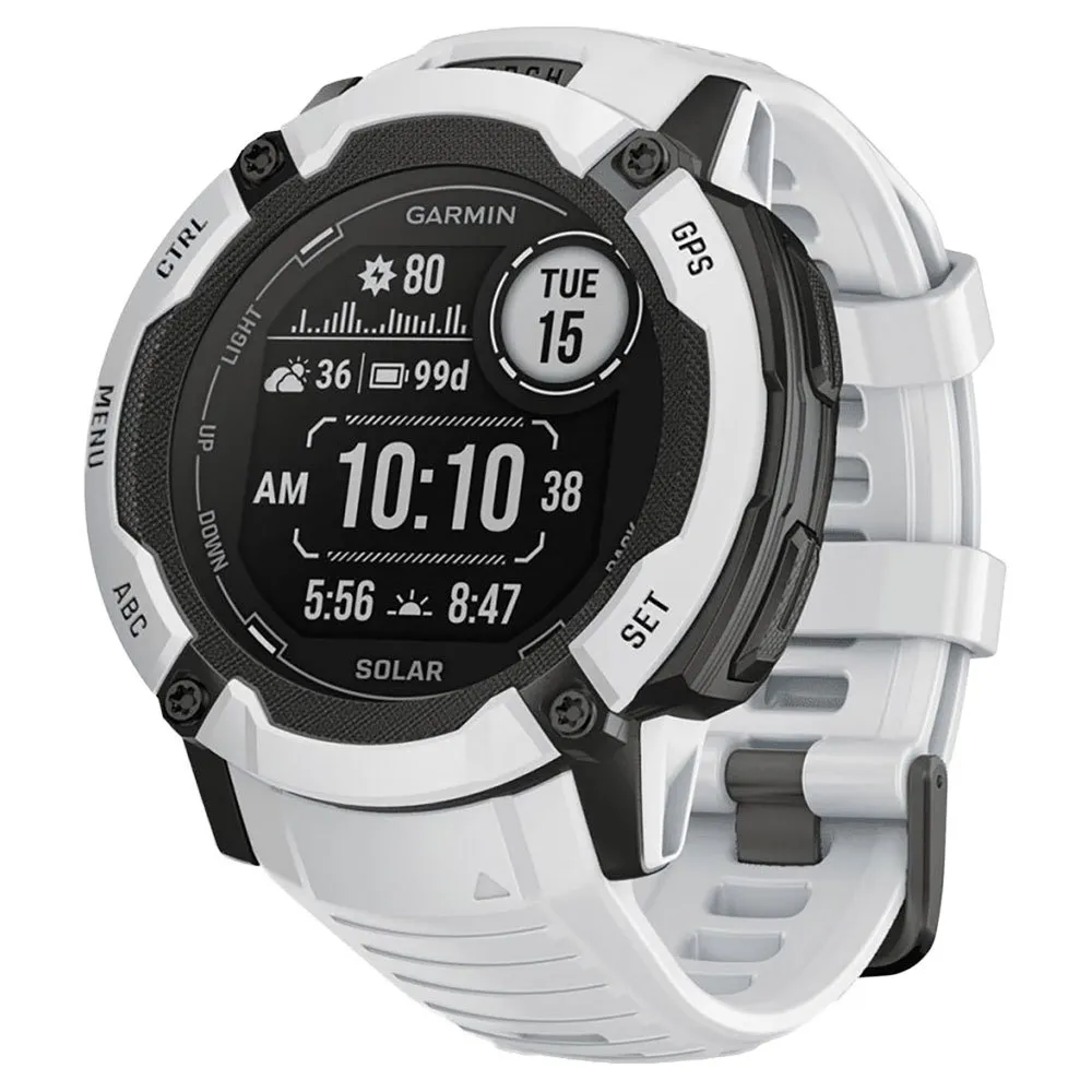 Garmin Instinct 2x Solar Klokke Refurbished, Whitestone Garmin Instinct 2x Solar Klokke Refurbished, Whitestone