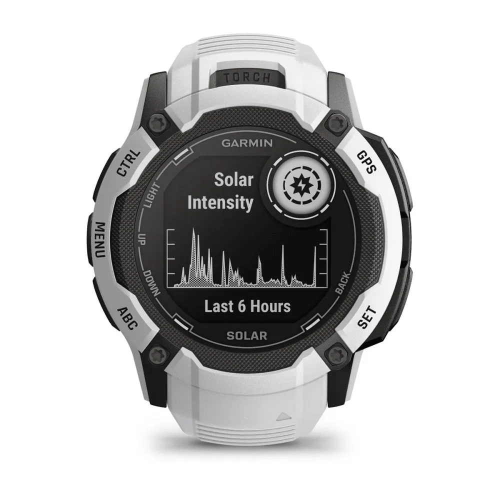 Garmin Instinct 2x Solar Klokke Refurbished, Whitestone Garmin Instinct 2x Solar Klokke Refurbished, Whitestone
