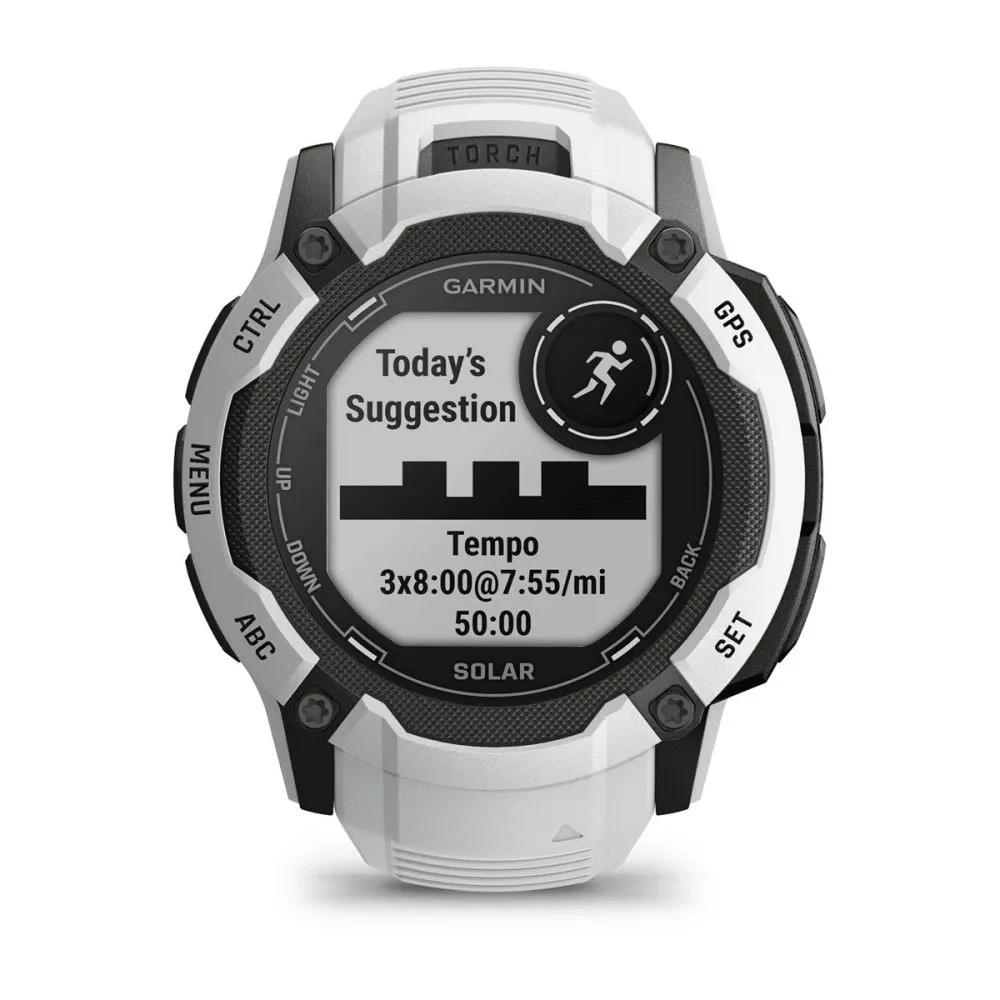 Garmin Instinct 2x Solar Klokke Refurbished, Whitestone Garmin Instinct 2x Solar Klokke Refurbished, Whitestone