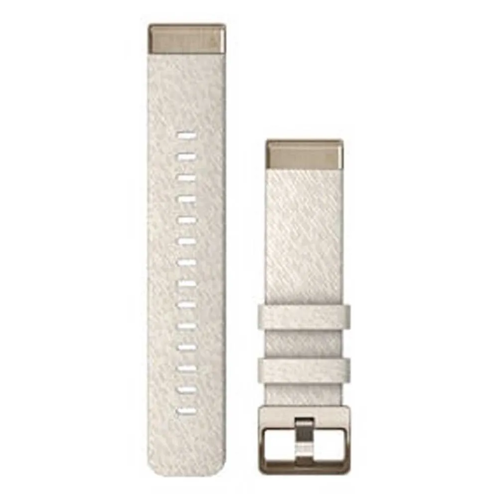 Garmin Quickfit® 20 Mm Rem Refurbished, Cream / cream gold Garmin Quickfit® 20 Mm Rem Refurbished, Cream / cream gold