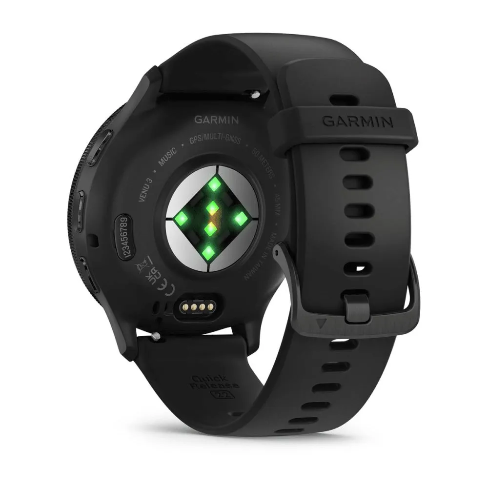 Garmin Venu 3 Klokke Refurbished, Black / slate