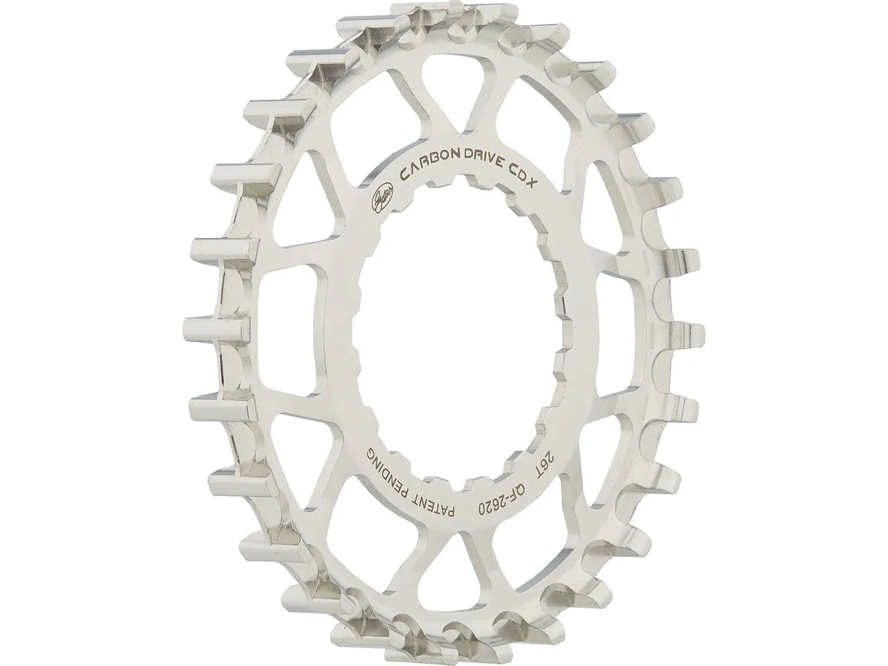 Gates Carbon Drive CDX Vordere Riemenscheibe Bosch Gen2, Silver, 22t