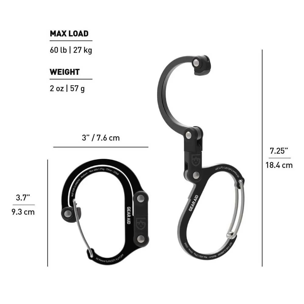 GEAR AID Heroclip® Medium Clip Karabin GEAR AID Heroclip® Medium Clip Karabin