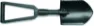 Gerber Folding Shovel Serrated spade, fullengde 61cm/24cm, 1151g