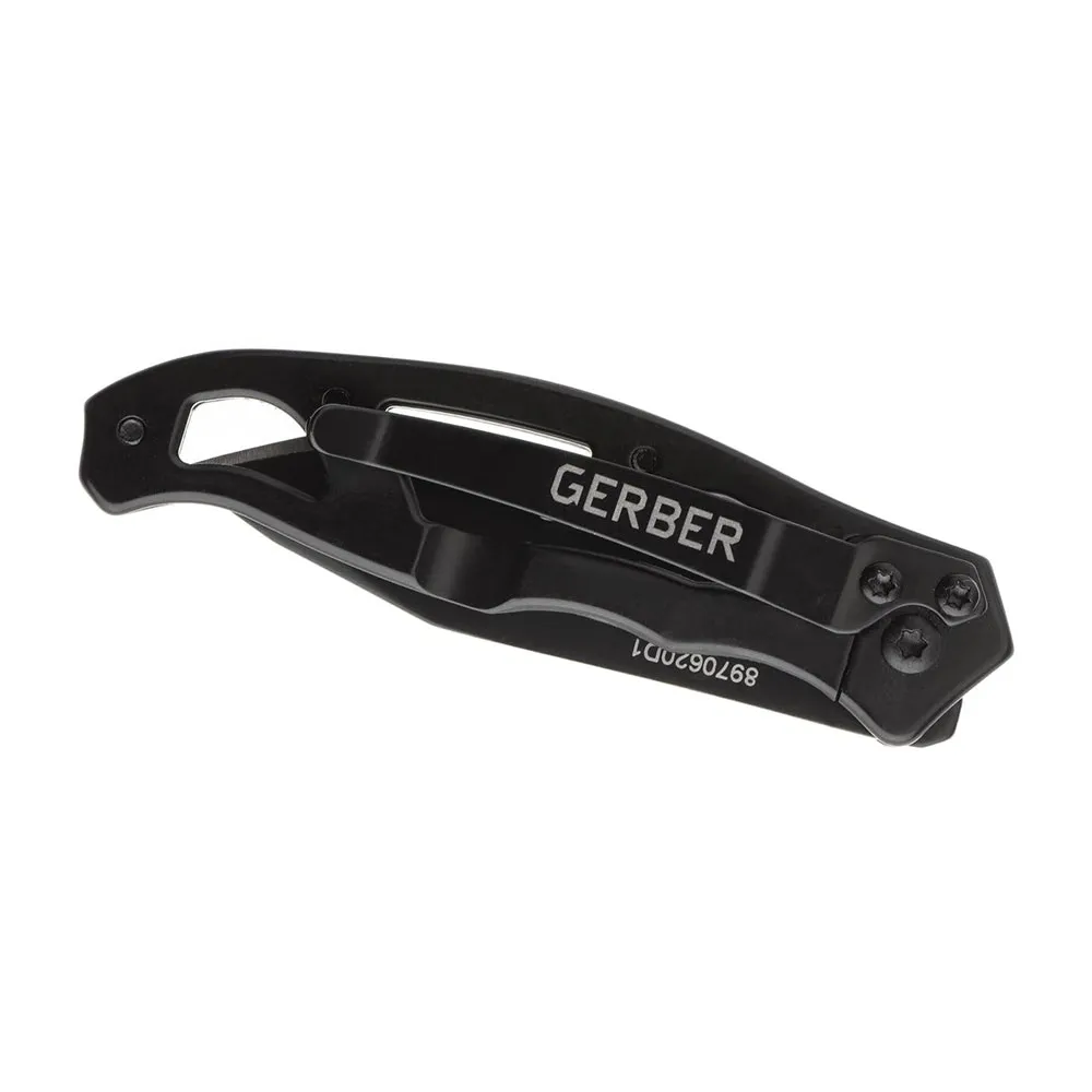 Gerber Mini Paraframe Folder Lommekniv, Black, One Size