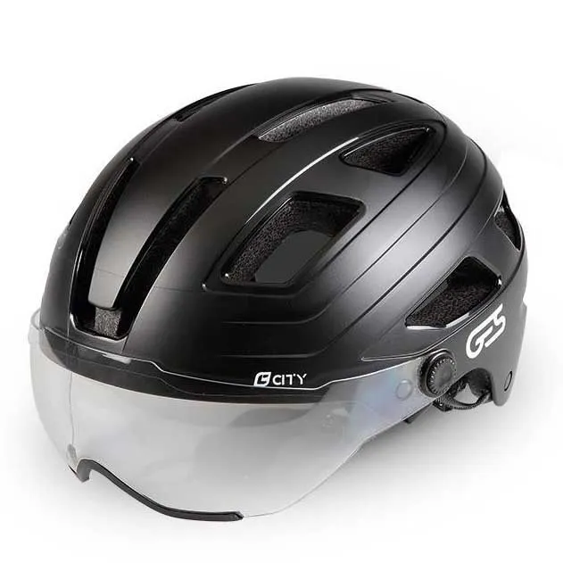 GES City Shield Byhjelm Refurbished, Matt black GES City Shield Byhjelm Refurbished, Matt black