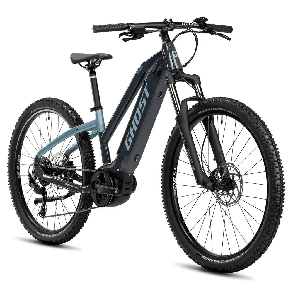 Ghost E-teru B Trapez 27.5´´ Alivio 2023 Elektrisk Sykkel, Dark grey / blue, S, 500Wh, Elsykkel Ghost E-teru B Trapez 27.5´´ Alivio 2023 Elektrisk Sykkel, Dark grey / blue, S, 500Wh, Elsykkel