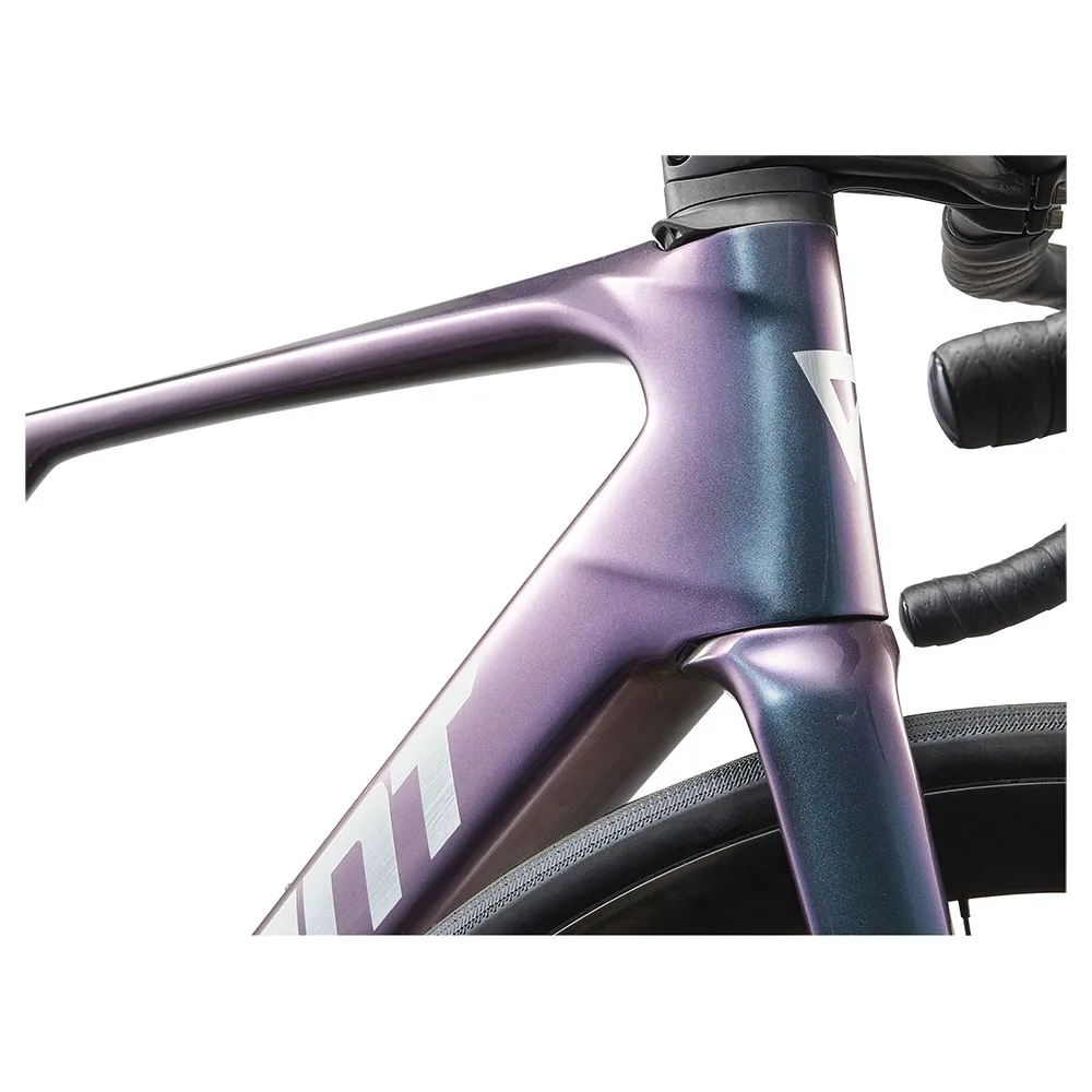 Giant Defy Advanced E+ Elite 0 Syncdrive Move+ Red Axs 2025 Elektrisk Landeveissykkel, Blue dragonfly, M/L, 400Wh, Elsykkel Giant Defy Advanced E+ Elite 0 Syncdrive Move+ Red Axs 2025 Elektrisk Landeveissykkel, Blue dragonfly, M/L, 400Wh, Elsykkel
