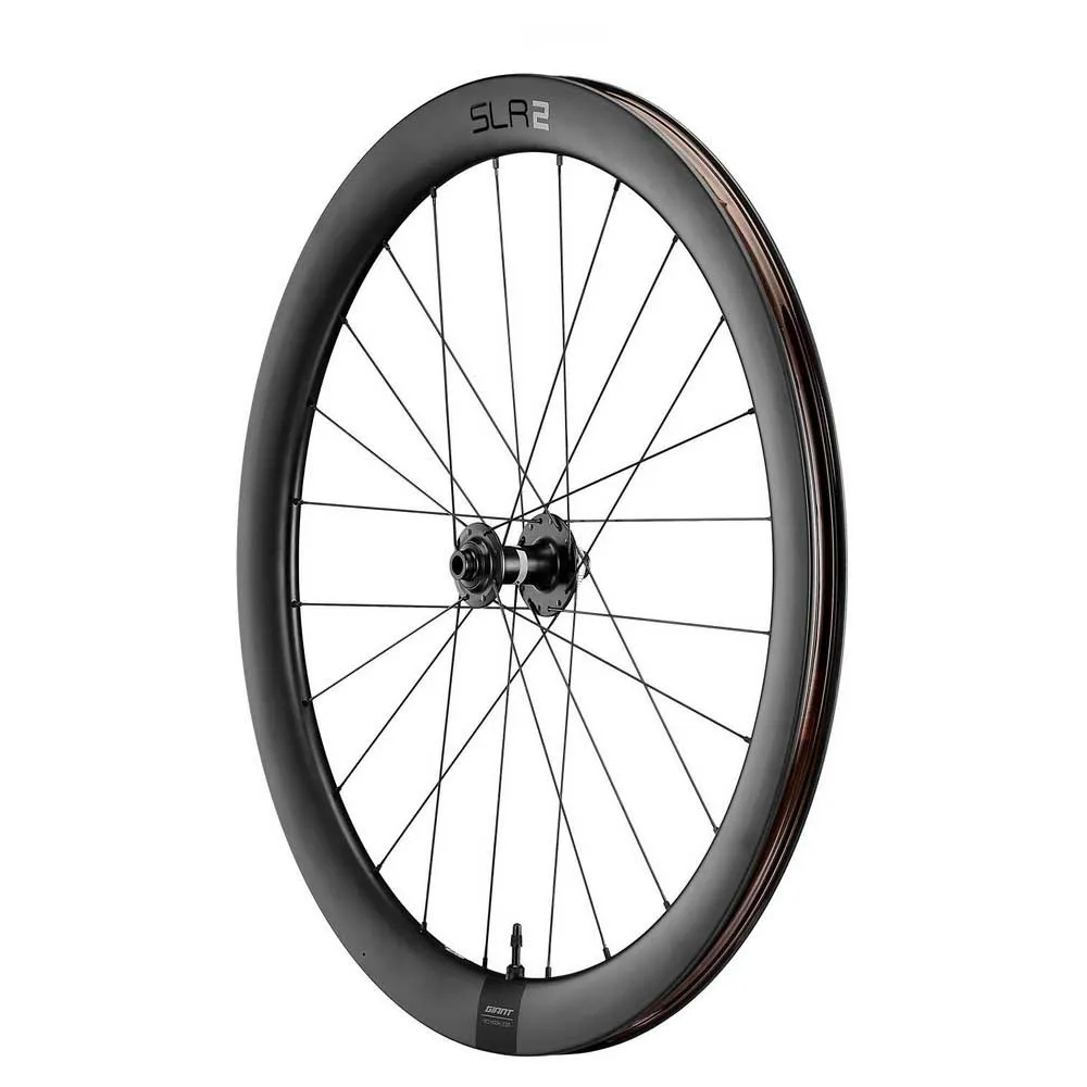 Giant Slr 2 Cl Disc Tubeless Hookless Forhjul For Landeveissykkel, Black, 12 x 100mm Giant Slr 2 Cl Disc Tubeless Hookless Forhjul For Landeveissykkel, Black, 12 x 100mm