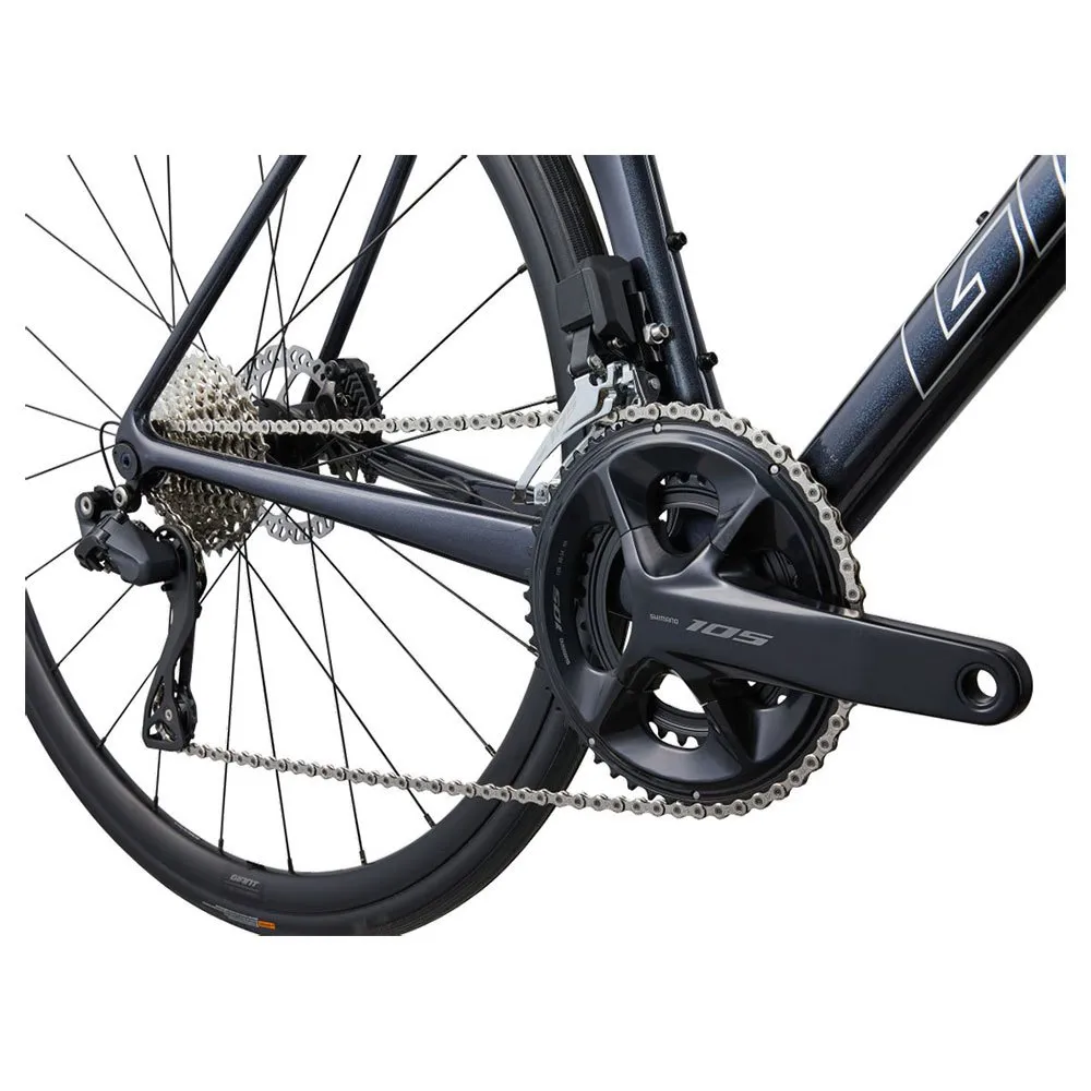Giant Tcr Advanced 1+ Disc-pro Compact 105 Di2 2023 Landeveissykkel, Cold night Giant Tcr Advanced 1+ Disc-pro Compact 105 Di2 2023 Landeveissykkel, Cold night