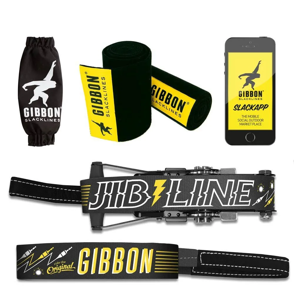 GIBBON Slacklines Jib Line Treewear Slackline, Black, One Size