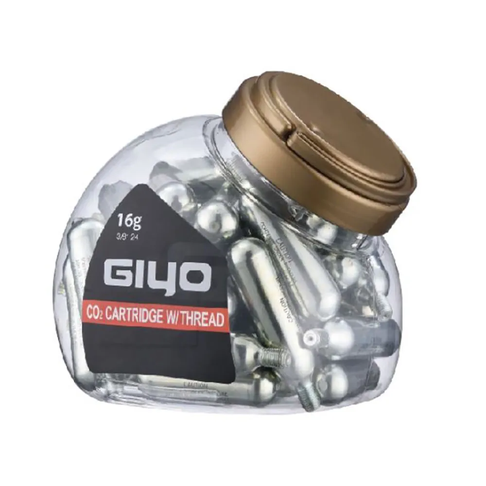 Giyo 16g Co2-patron 40 Enheter, Grey, One Size