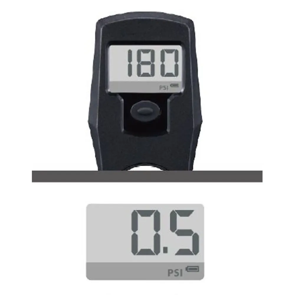 Giyo 180psi 12bar Sykkelpumpe, Black, One Size