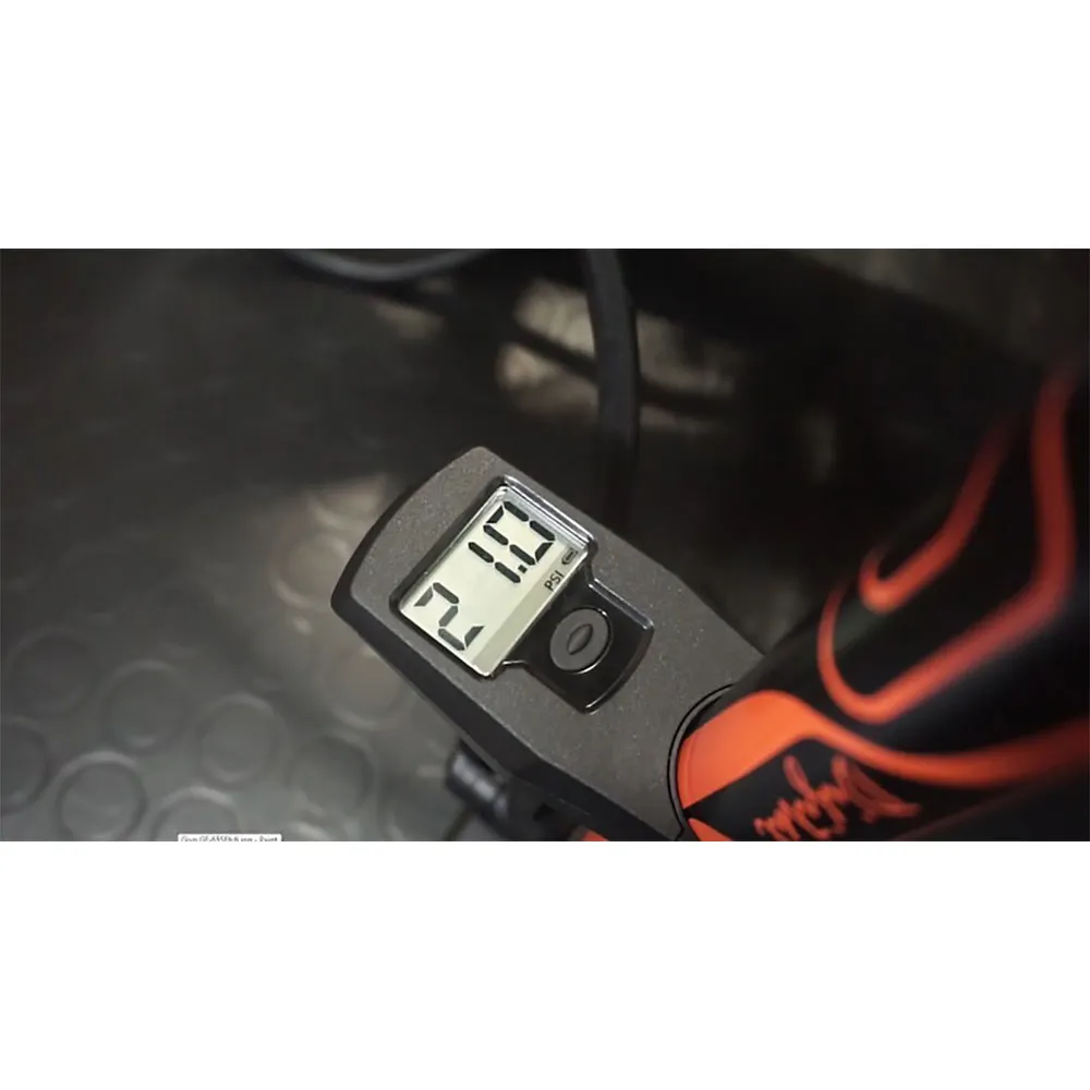 Giyo 180psi 12bar Sykkelpumpe, Black, One Size