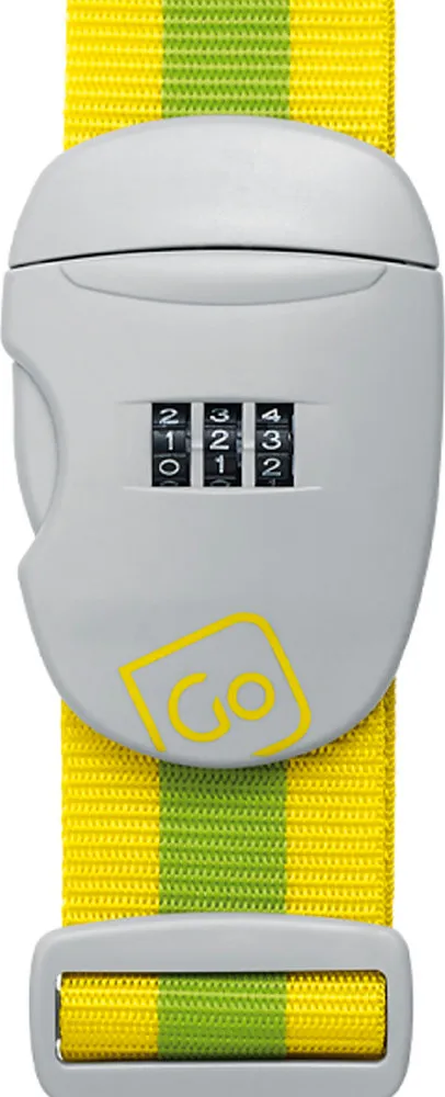 Go Travel Combi Luggage Strap, Yellow/green Go Travel Combi Luggage Strap, Yellow/green