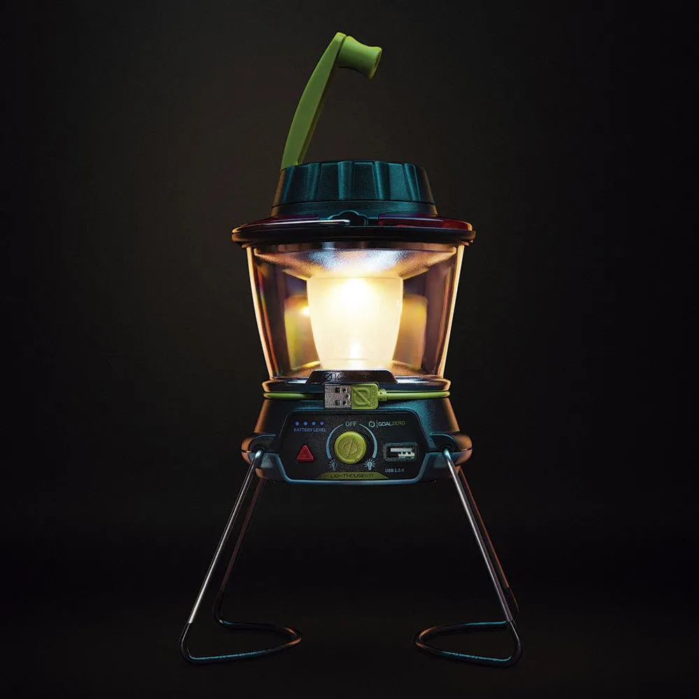 Goal Zero Lighthouse 600 Lantern&usb Lampe, Black, One Size Goal Zero Lighthouse 600 Lantern&usb Lampe, Black, One Size