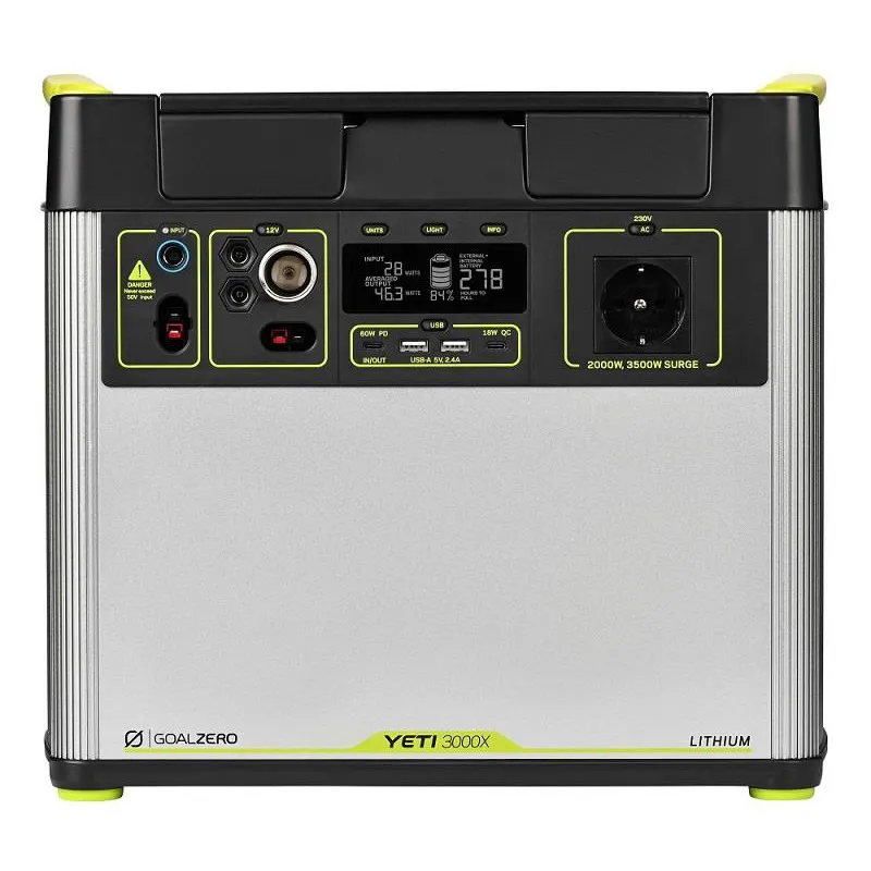 Goal Zero Yeti 3000X, Svart, One Size