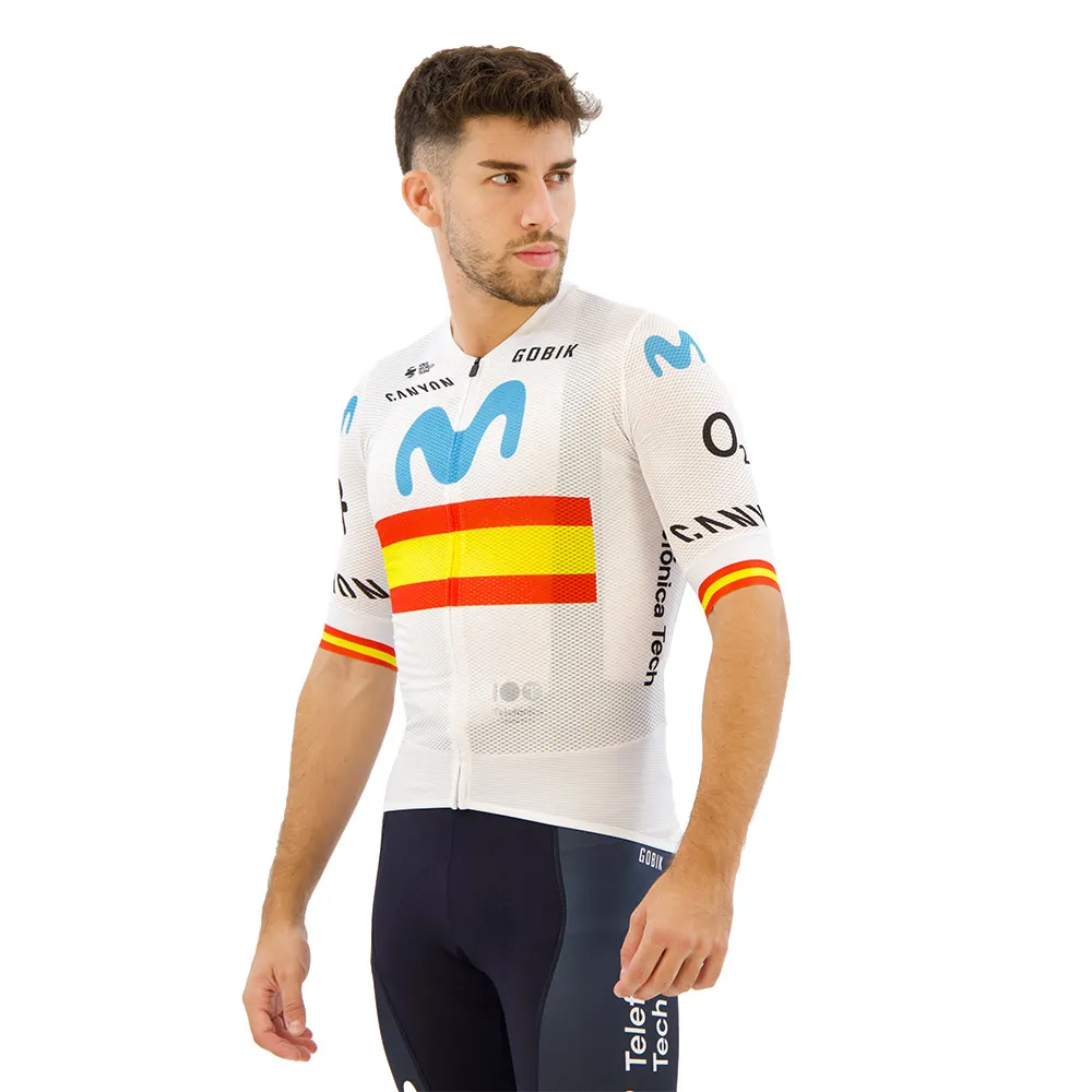 Gobik Cx Pro Movistar Gravel Team La Vuelta 2024 Kort Ermet Trøye