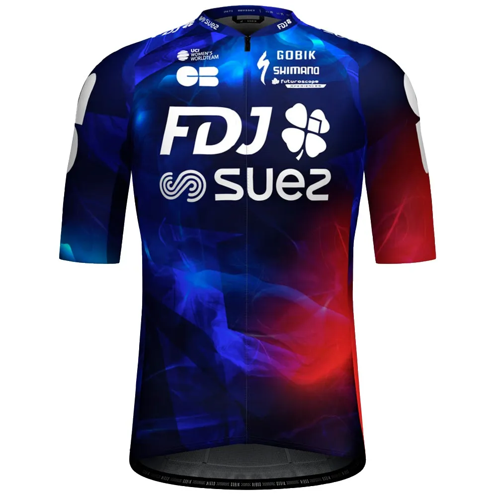 Gobik Odyssey Fdj Suez 2025 Kort Ermet Trøye, Multicolor