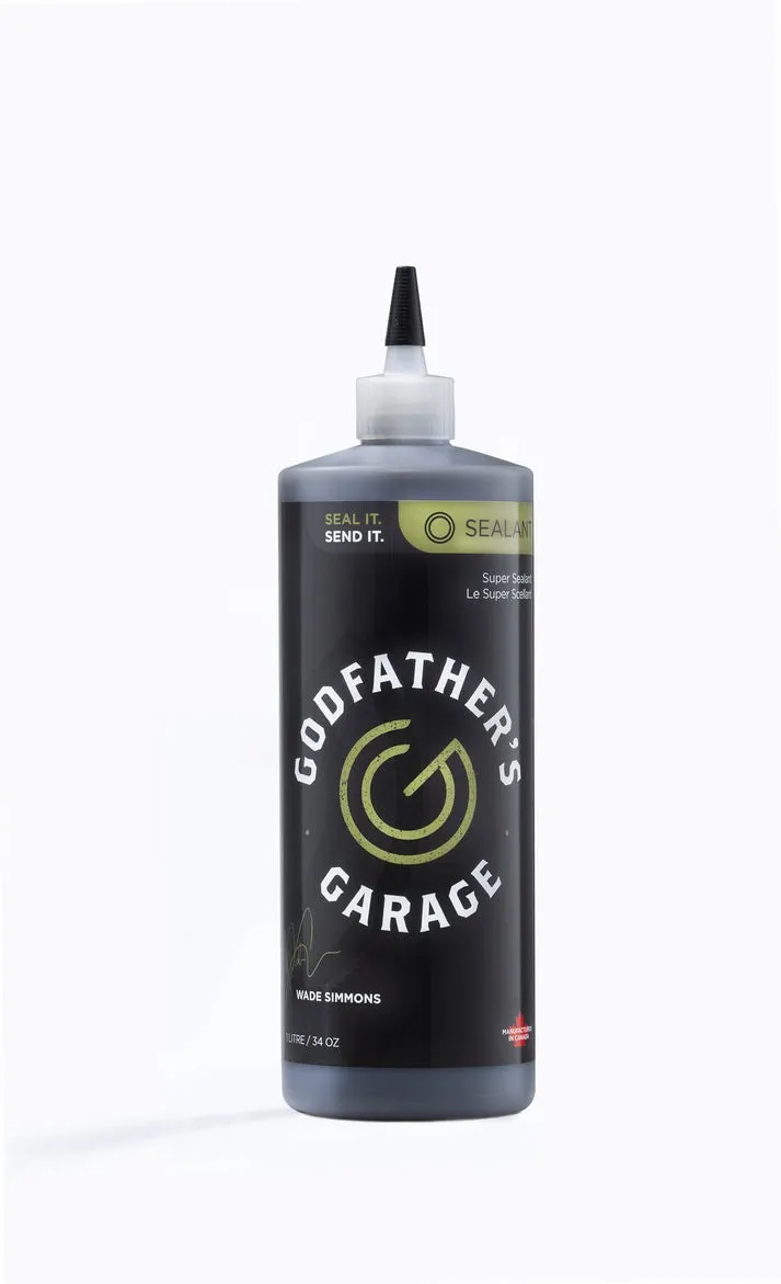 Godfathers's Garage Tire Sealant tubeless guffe 1L, Sykkeldekk