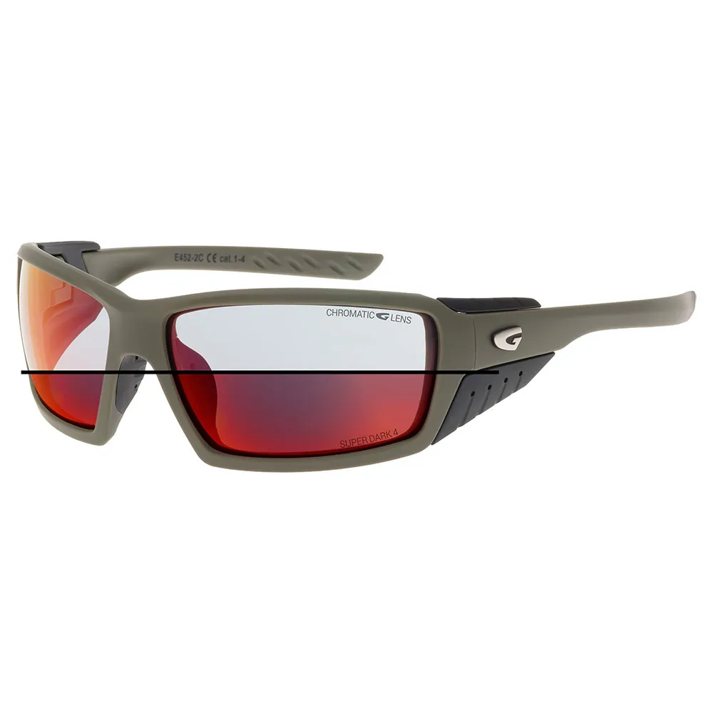 Gog Elbrus C Foto Kromatiske Solbriller, Matt green / black, Reflex Red/CAT1-4 Gog Elbrus C Foto Kromatiske Solbriller, Matt green / black, Reflex Red/CAT1-4