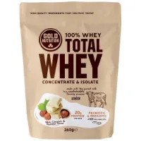 Gold Nutrition Total Myseprotein Hvit Sjokolade Og Hasselnøtt 260g Gold Nutrition Total Myseprotein Hvit Sjokolade Og Hasselnøtt 260g