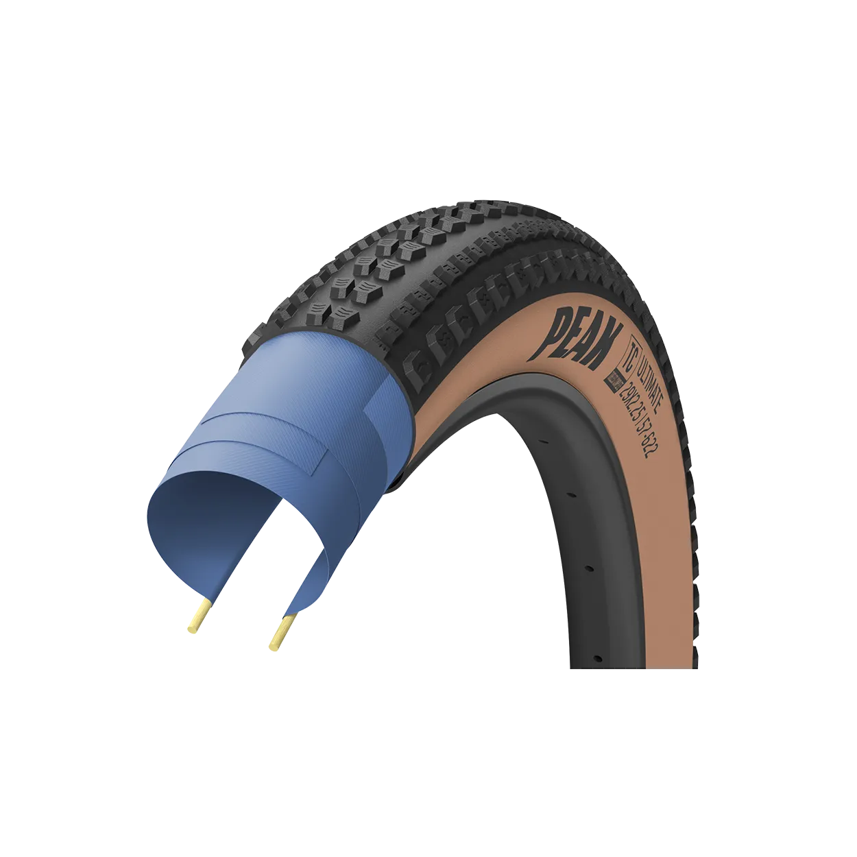 Goodyear Peak SL Race 29 x 2.40 Tubeless Complete 120 TPI Tan, Sykkeldekk