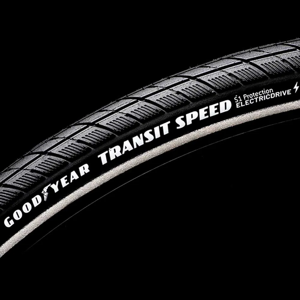 Goodyear Transit Speed S1 Protection Reflex 28´´ X 1.40 Urban Stive Sykkeldekk, Black, 28" x 1.40 Goodyear Transit Speed S1 Protection Reflex 28´´ X 1.40 Urban Stive Sykkeldekk, Black, 28" x 1.40