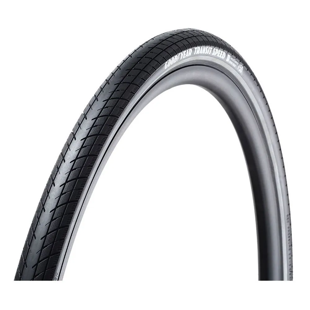 Goodyear Transit Tour S3 Shell Tubeless 700 X 50 Urban Stive Sykkeldekk, Black, 700 x 50