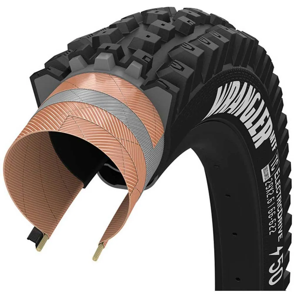 Goodyear Wrangler Mtf Electricdrive Tubeless 29´´ X 2.40 Foran Mtb-dekk, Black, 29" x 2.40, Sykkeldekk