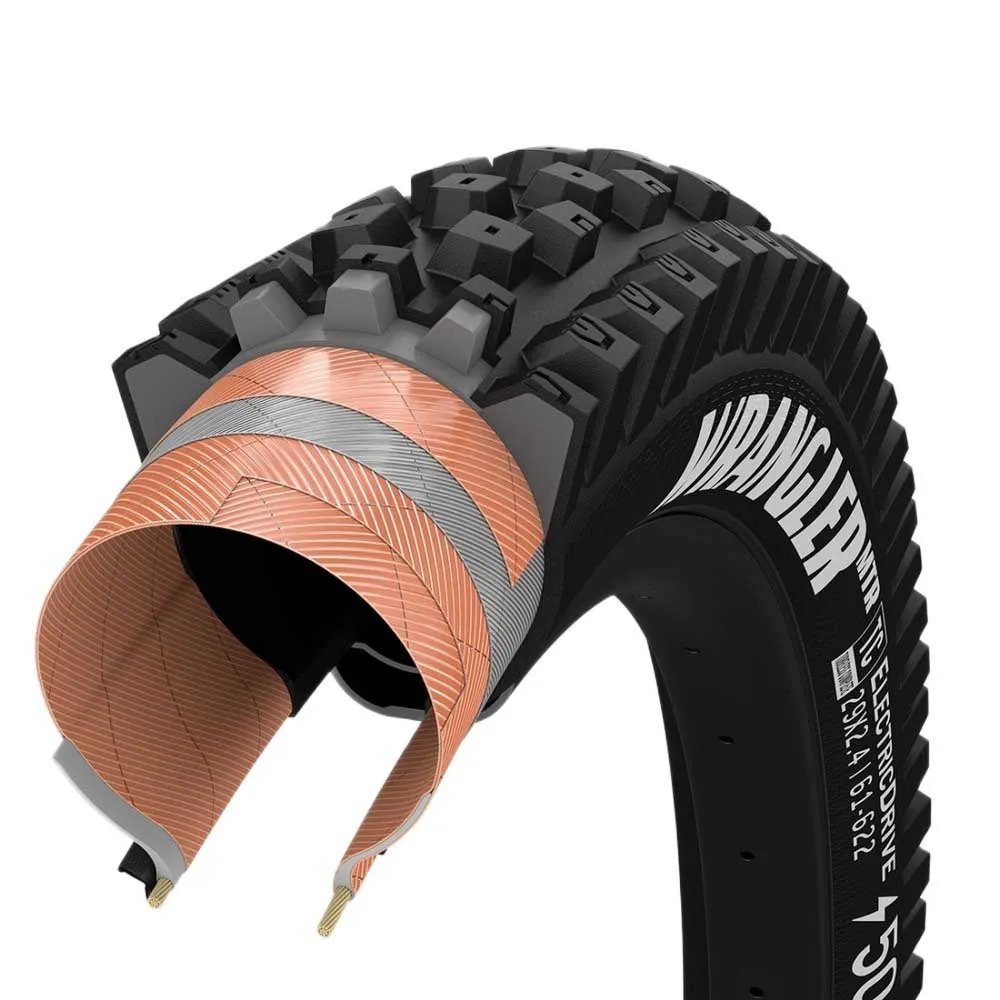 Goodyear Wrangler Mtr Electric Drive Tubeless 29´´ X 2.40 Mtb-dekk, Black, 29" x 2.40, Sykkeldekk