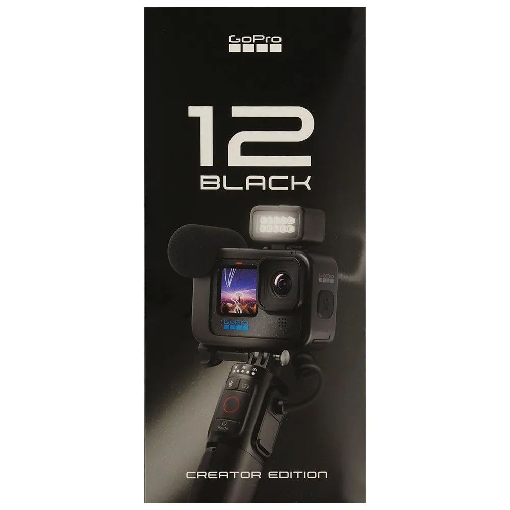 GoPro Hero12 Black Creator Edition Actionkamera, Black, One Size GoPro Hero12 Black Creator Edition Actionkamera, Black, One Size