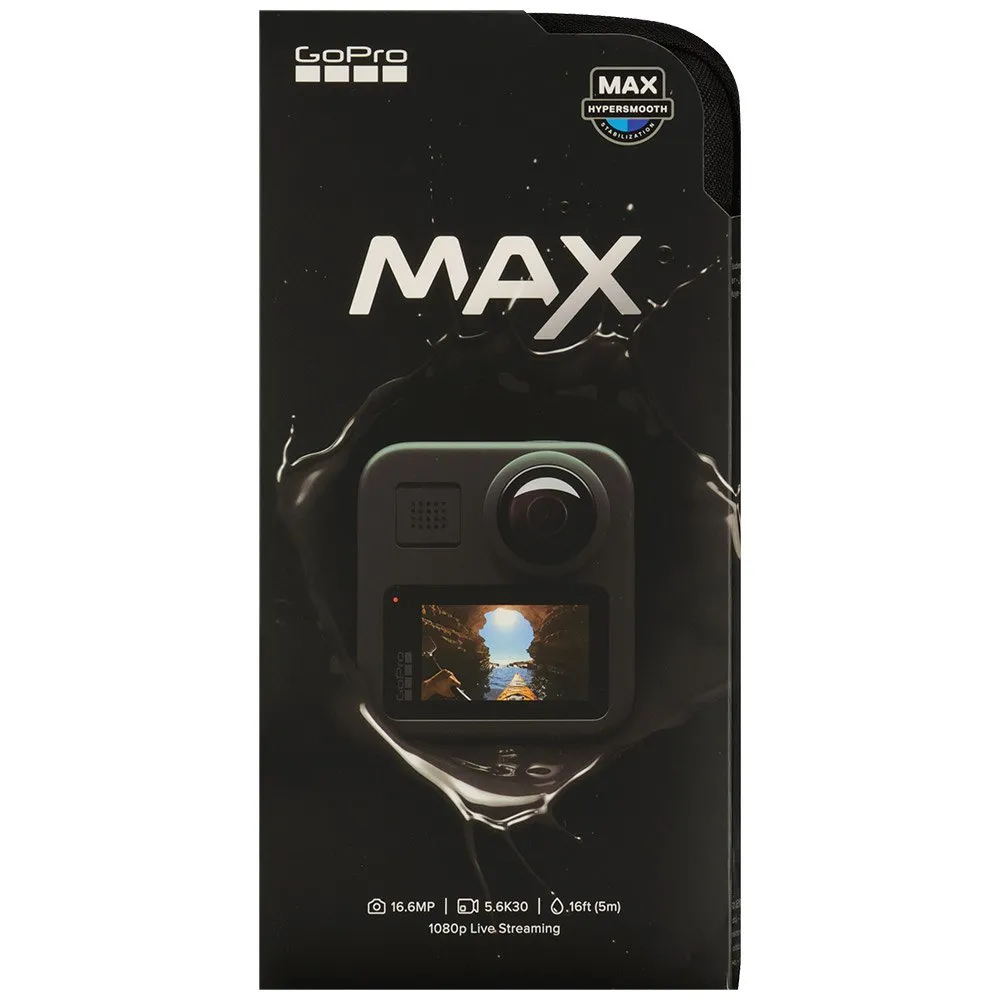 GoPro Max Actionkamera, Black, One Size GoPro Max Actionkamera, Black, One Size