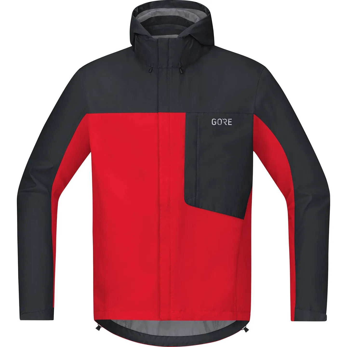 GOREWEAR C3 GoreTex Paclite Hooded Jakke, Rød