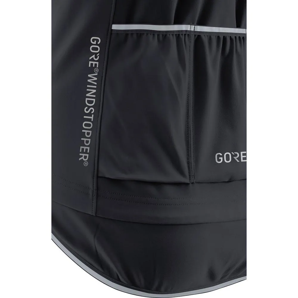 GOREWEAR C5 Windstopper Kort Ermet Trøye, Black