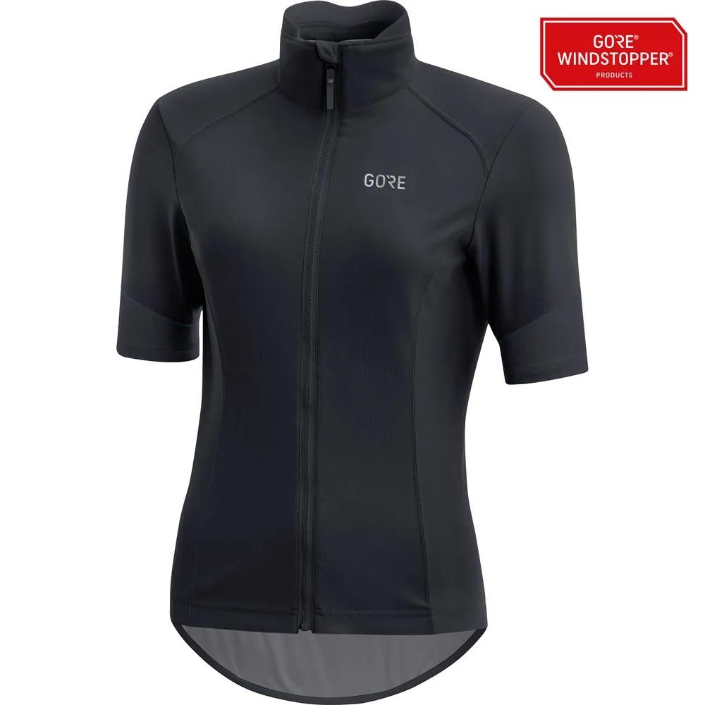 GOREWEAR C5 Windstopper Kort Ermet Trøye, Black