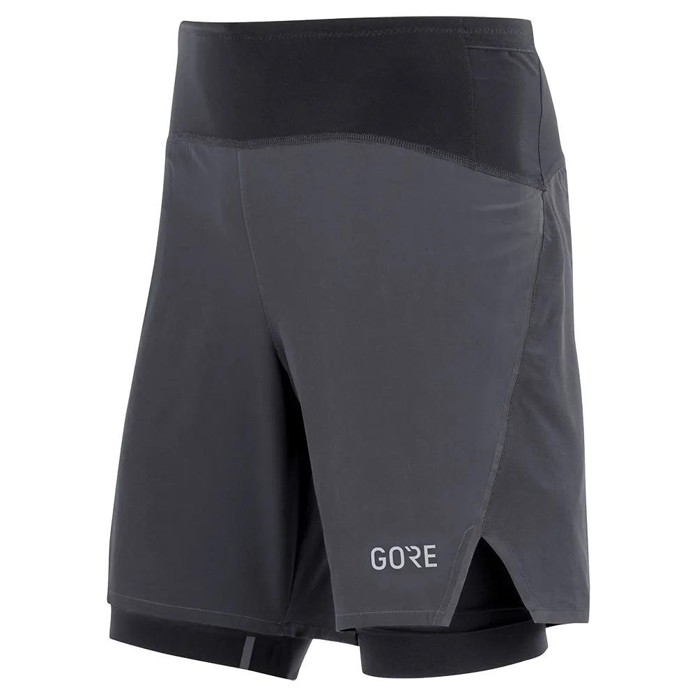 GOREWEAR R7 2-i-1 Shorts male, Black GOREWEAR R7 2-i-1 Shorts male, Black