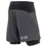 GOREWEAR R7 2-i-1 Shorts male, Black