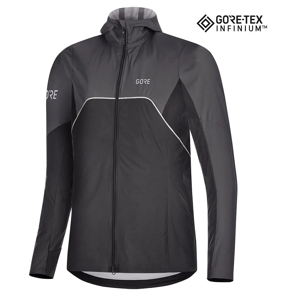 GOREWEAR R7 Partial Goretex Infinium Jakke female, Black / terra grey GOREWEAR R7 Partial Goretex Infinium Jakke female, Black / terra grey