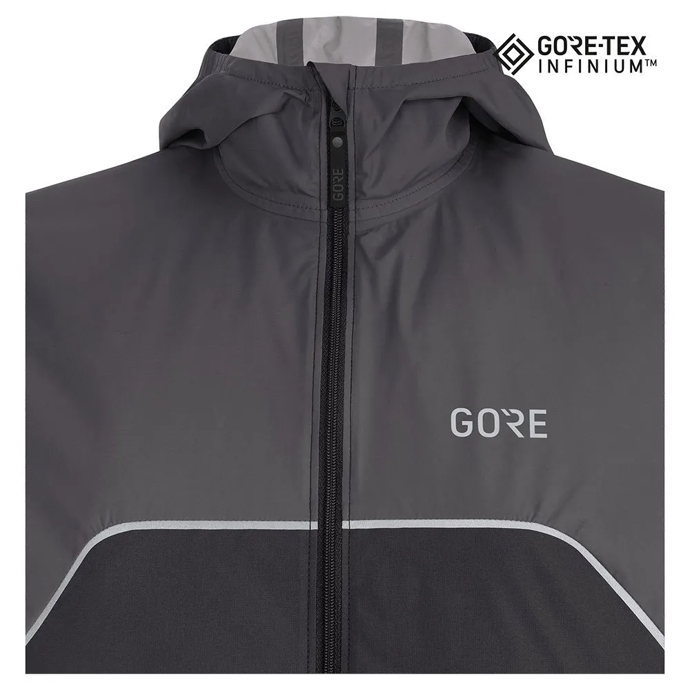 GOREWEAR R7 Partial Goretex Infinium Jakke female, Black / terra grey GOREWEAR R7 Partial Goretex Infinium Jakke female, Black / terra grey